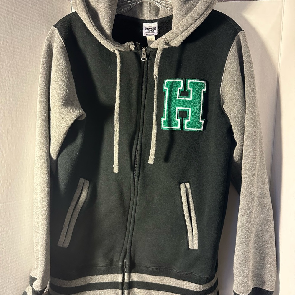 Stranger Things Zip Up Hoodie Hawkins High School Rare Limited Release